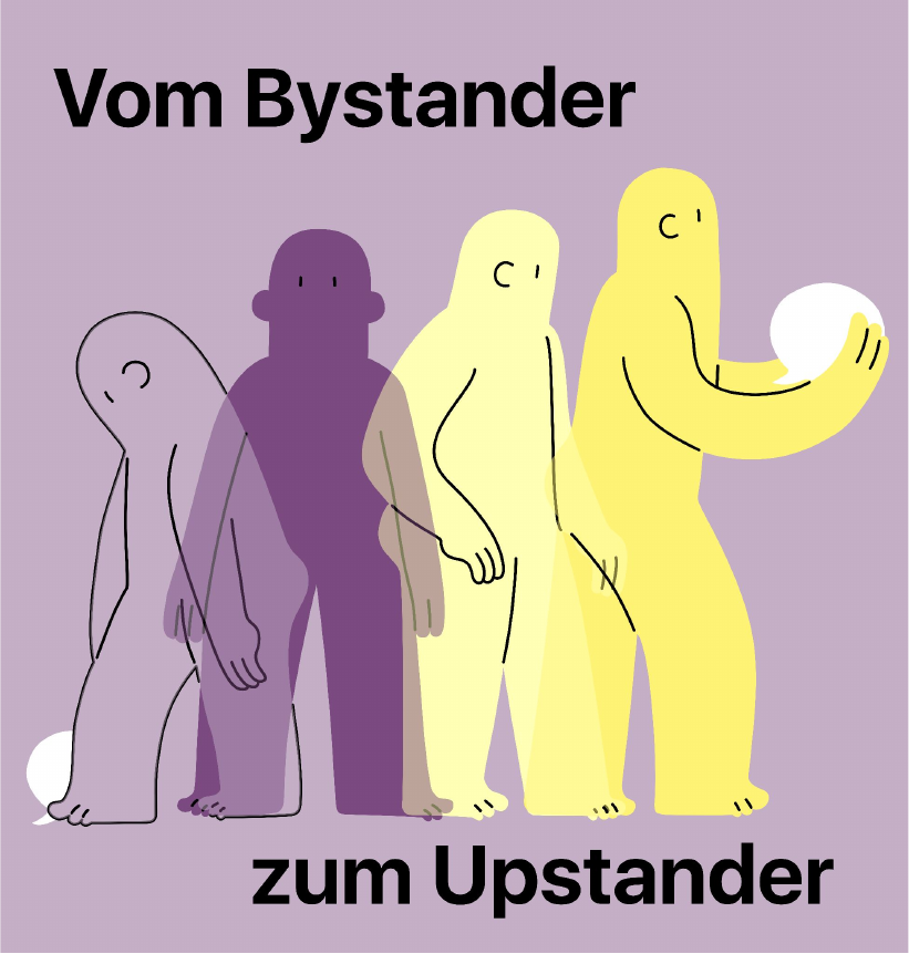 Illustration: Vom Bystander zum Upstander